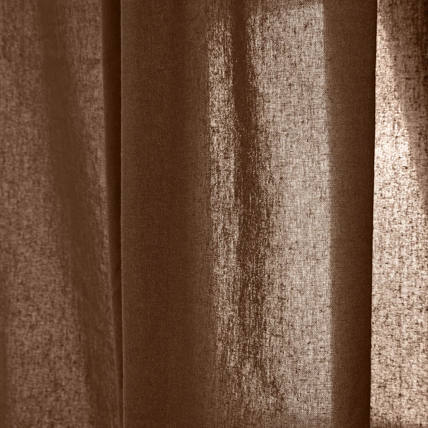 Curtains 2-pack - Cotton curtain Selena (dark brown)