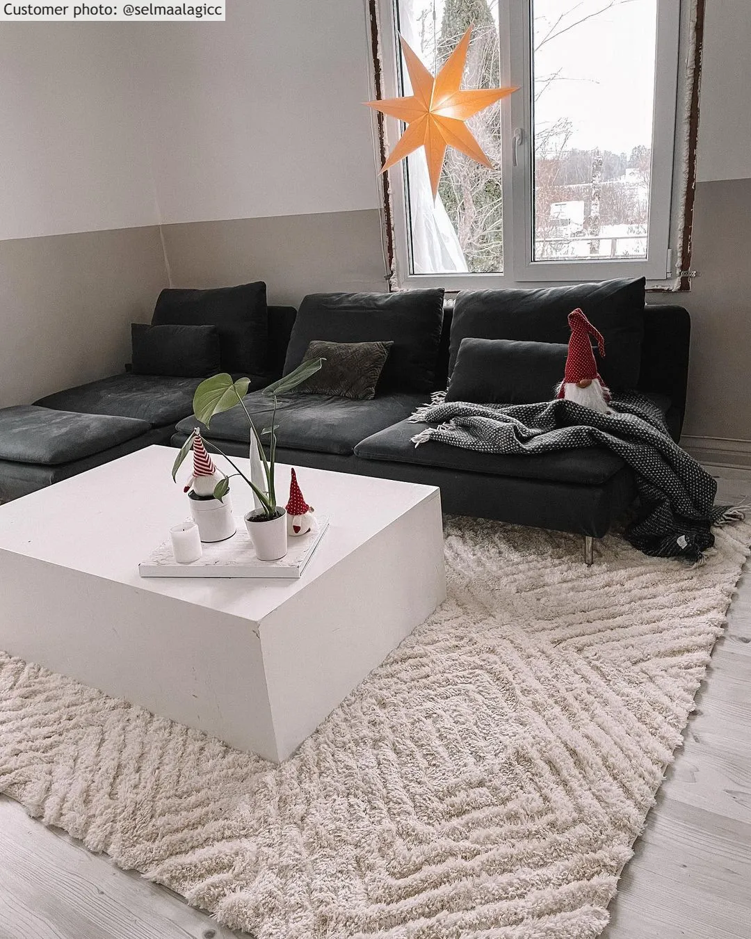 Shaggy rugs - Monti (offwhite)