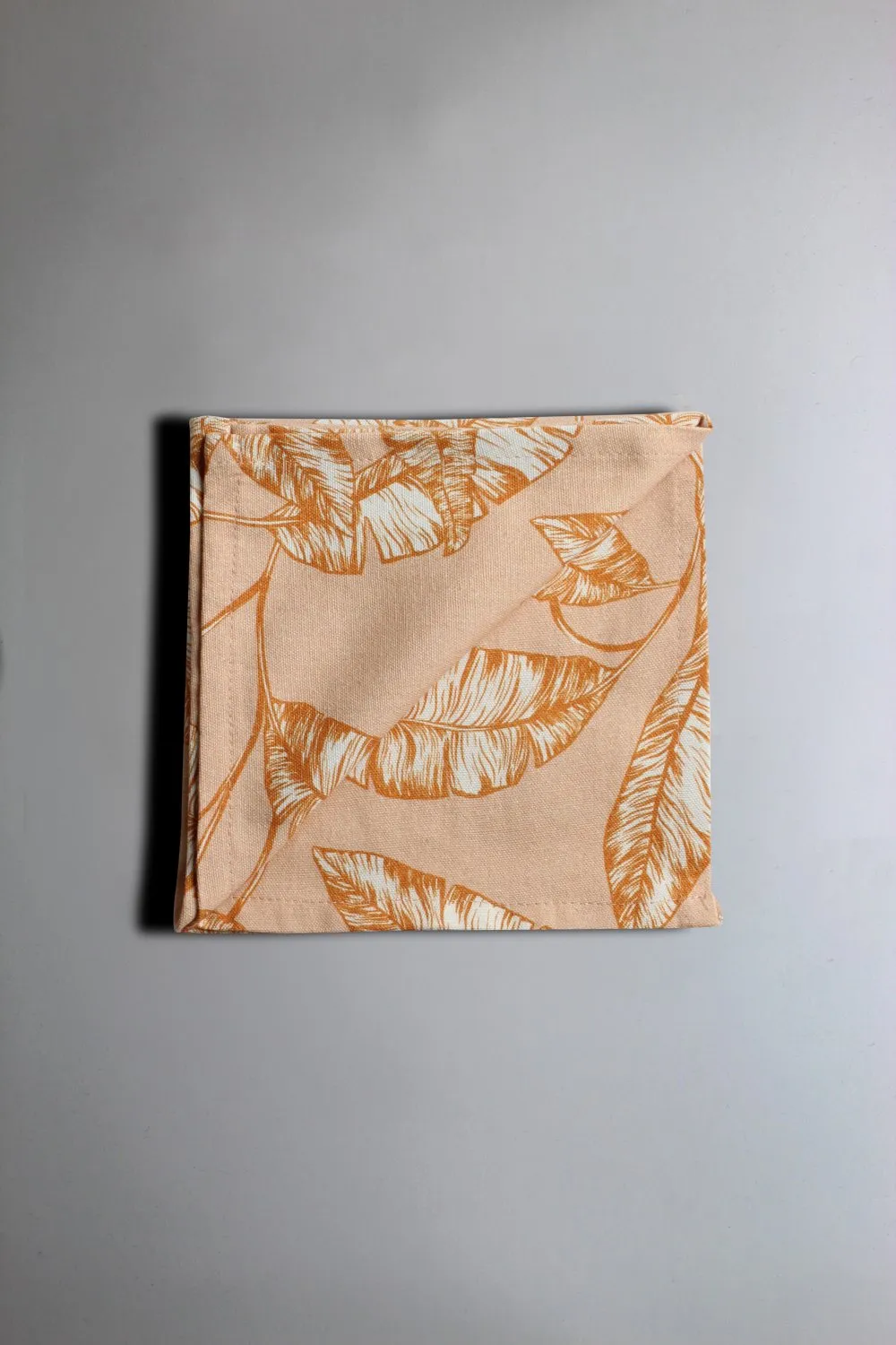Napkins 4-pack - Leaves (orange)