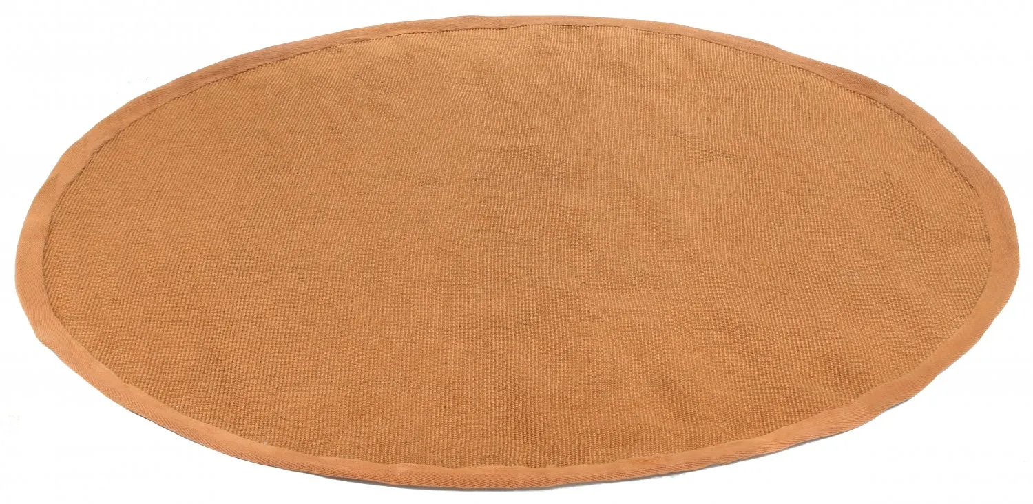 Round rug (sisal) - Agave (orange)
