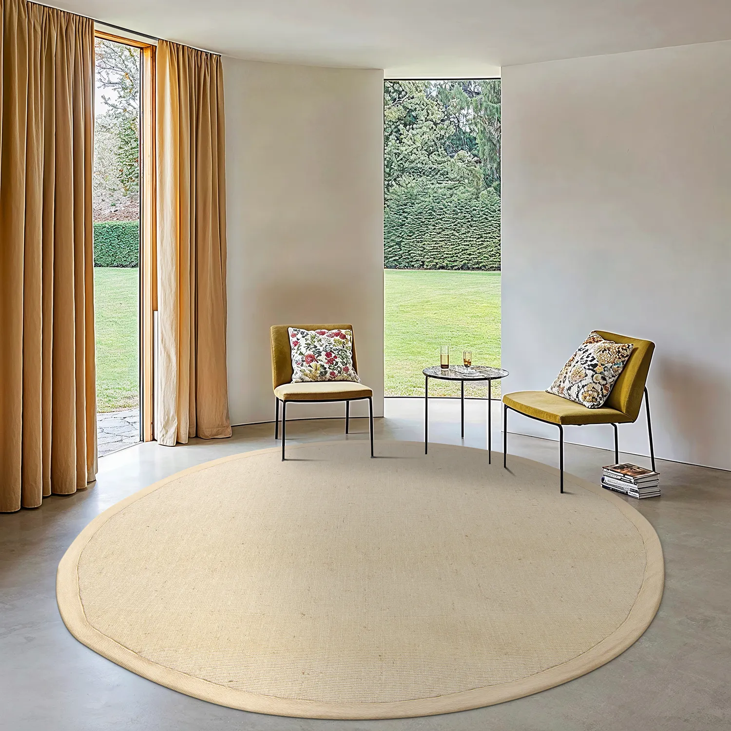 Round rug (sisal) - Agave (taupe)