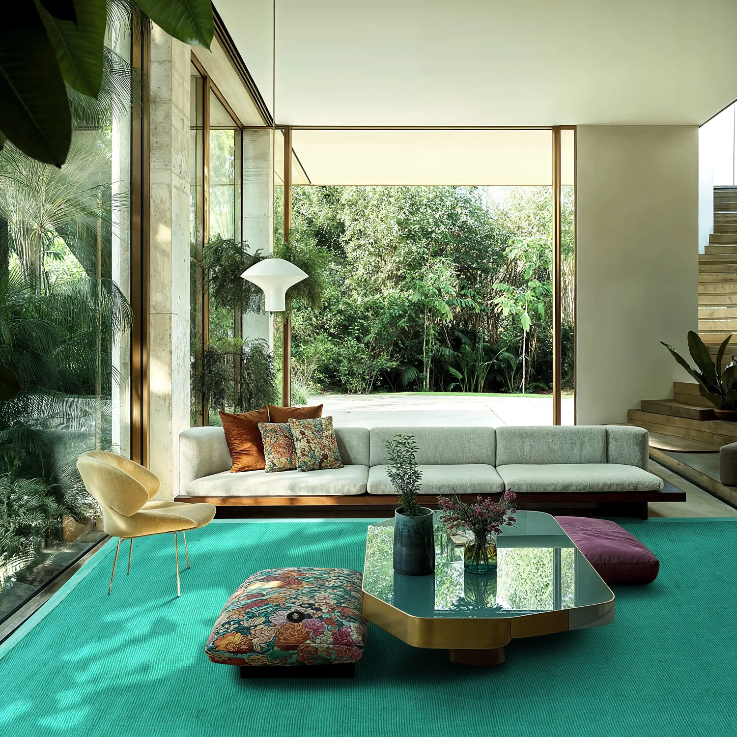 Sisal rugs - Agave (emerald green)