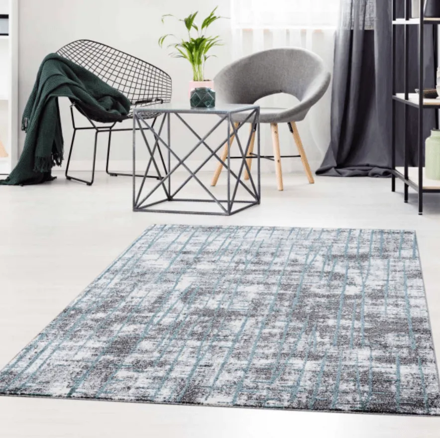 Wilton rug - Eystur (blue)