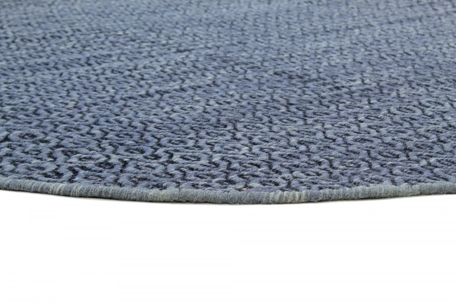 Round rug - Snowshill (blue/black)