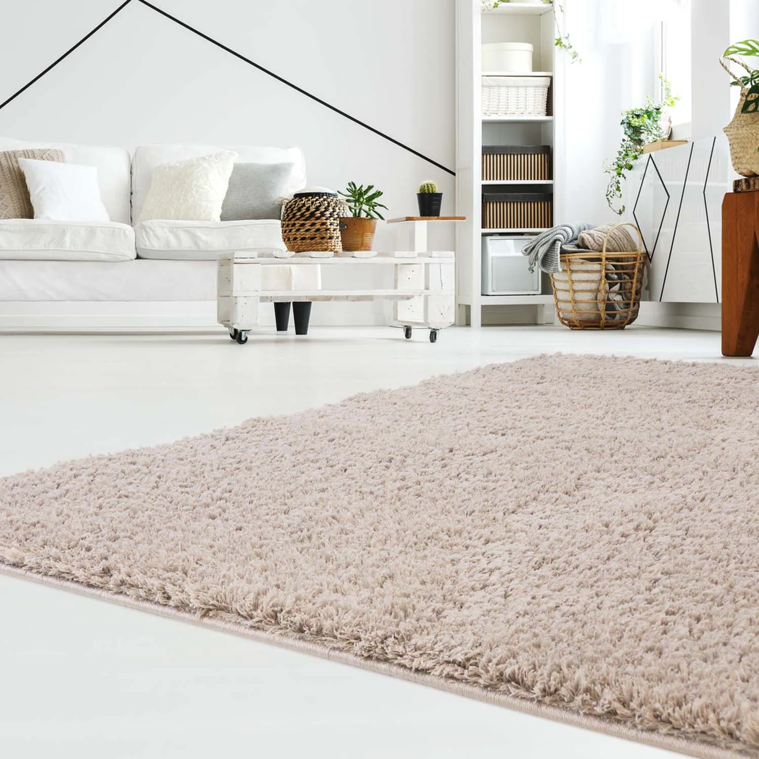 Shaggy rugs - Soft Shine (beige)