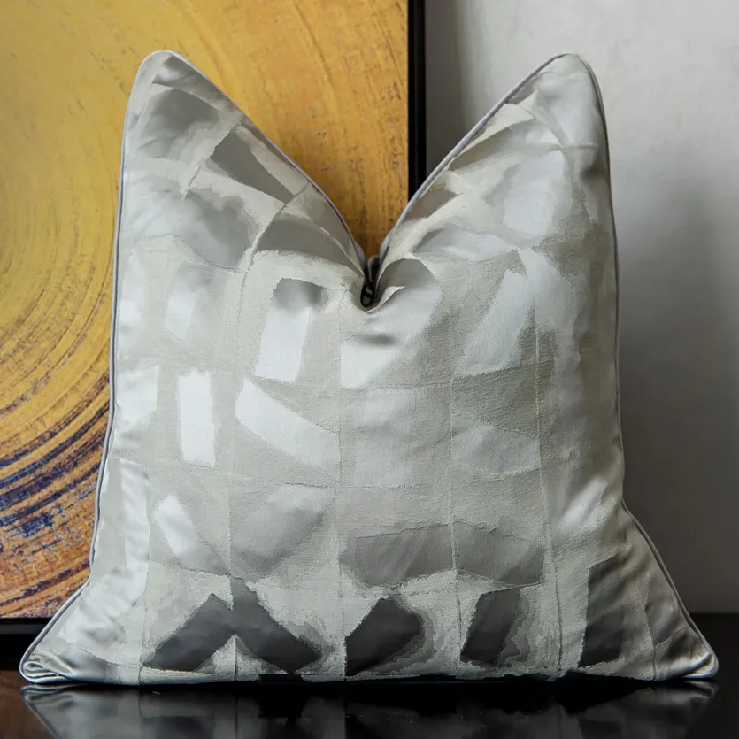 Cushion cover - Square Luxury 45 x 45 cm (silver)