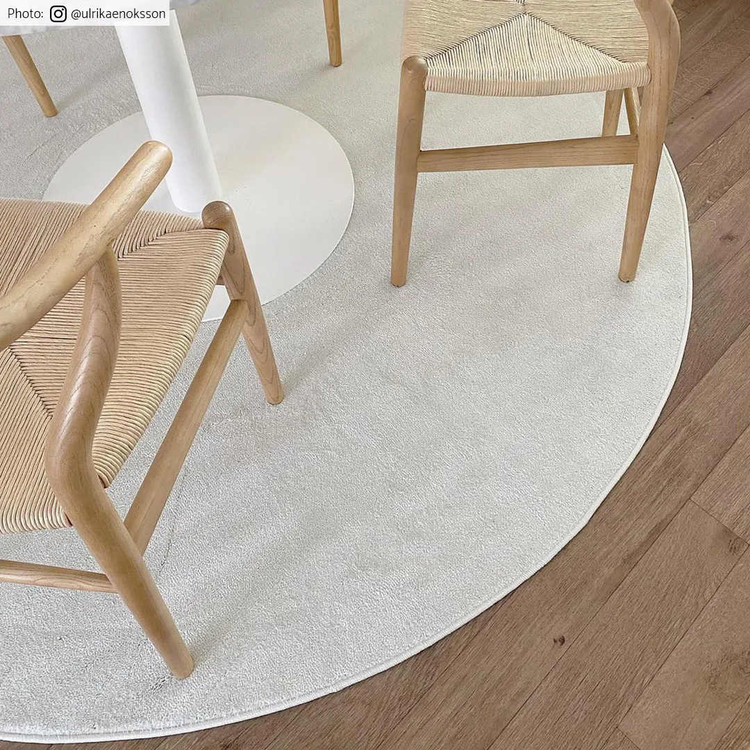Round rug - Sunayama (white)