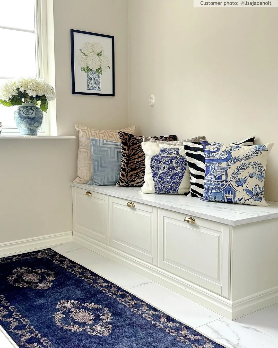Wilton rug - Taknis (blue)