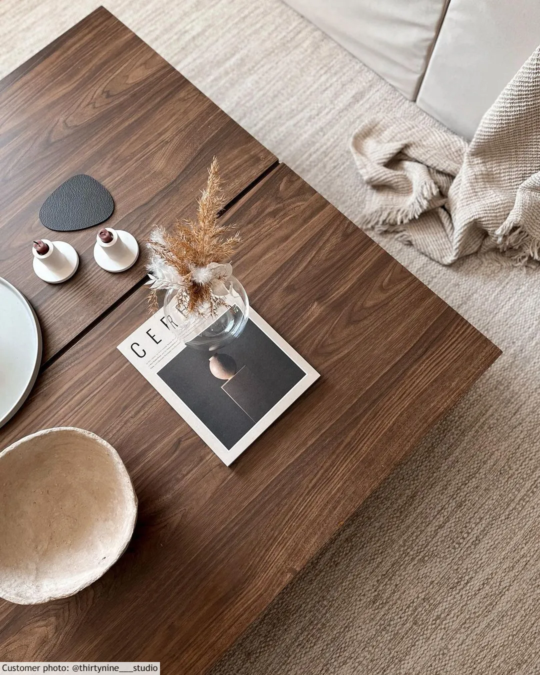 Wool rug - Dhurry (nature)