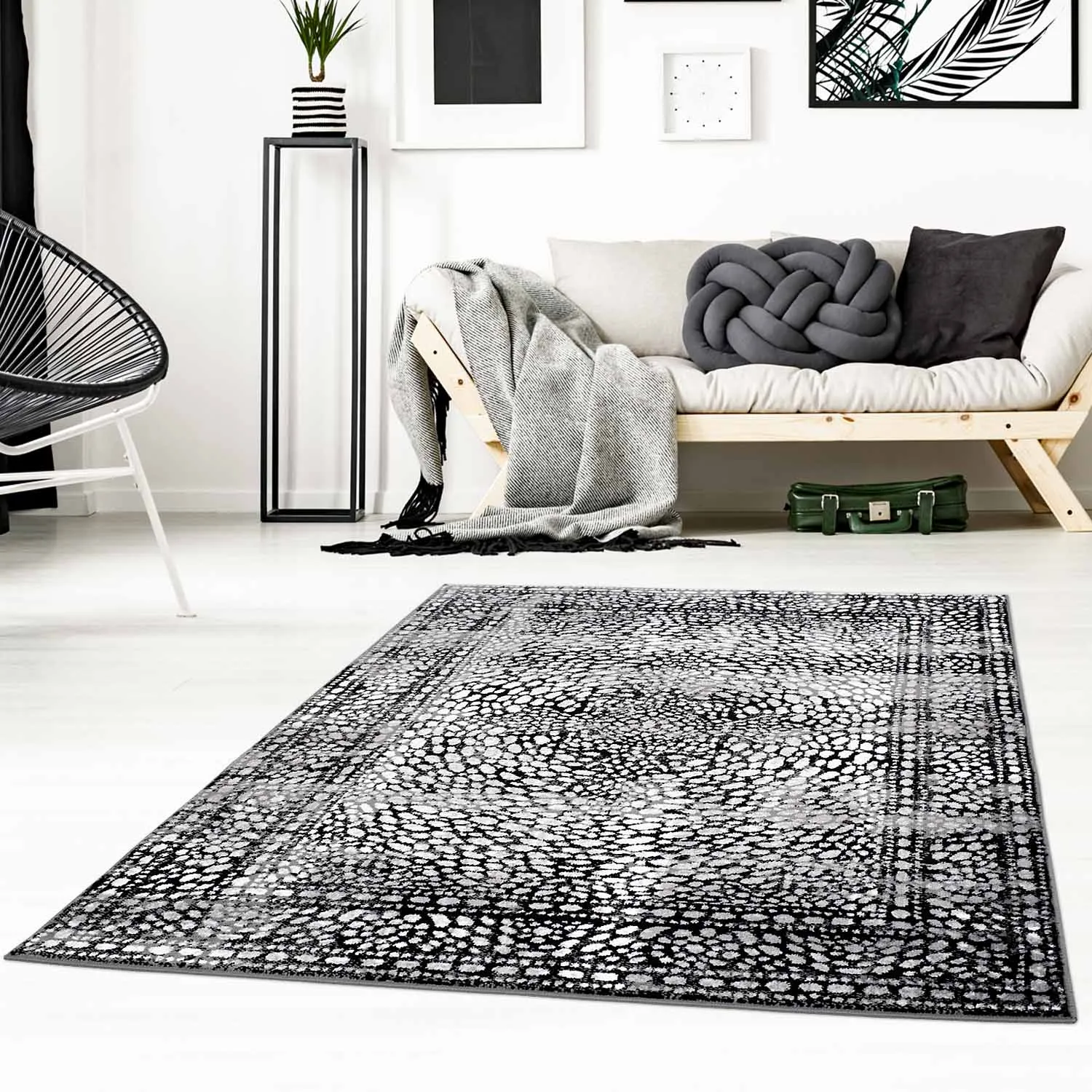 Wilton rug - Jadida (black)