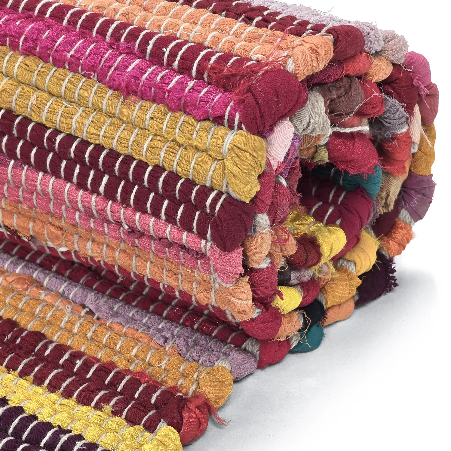 Rag rug - Happy (pink/multi)