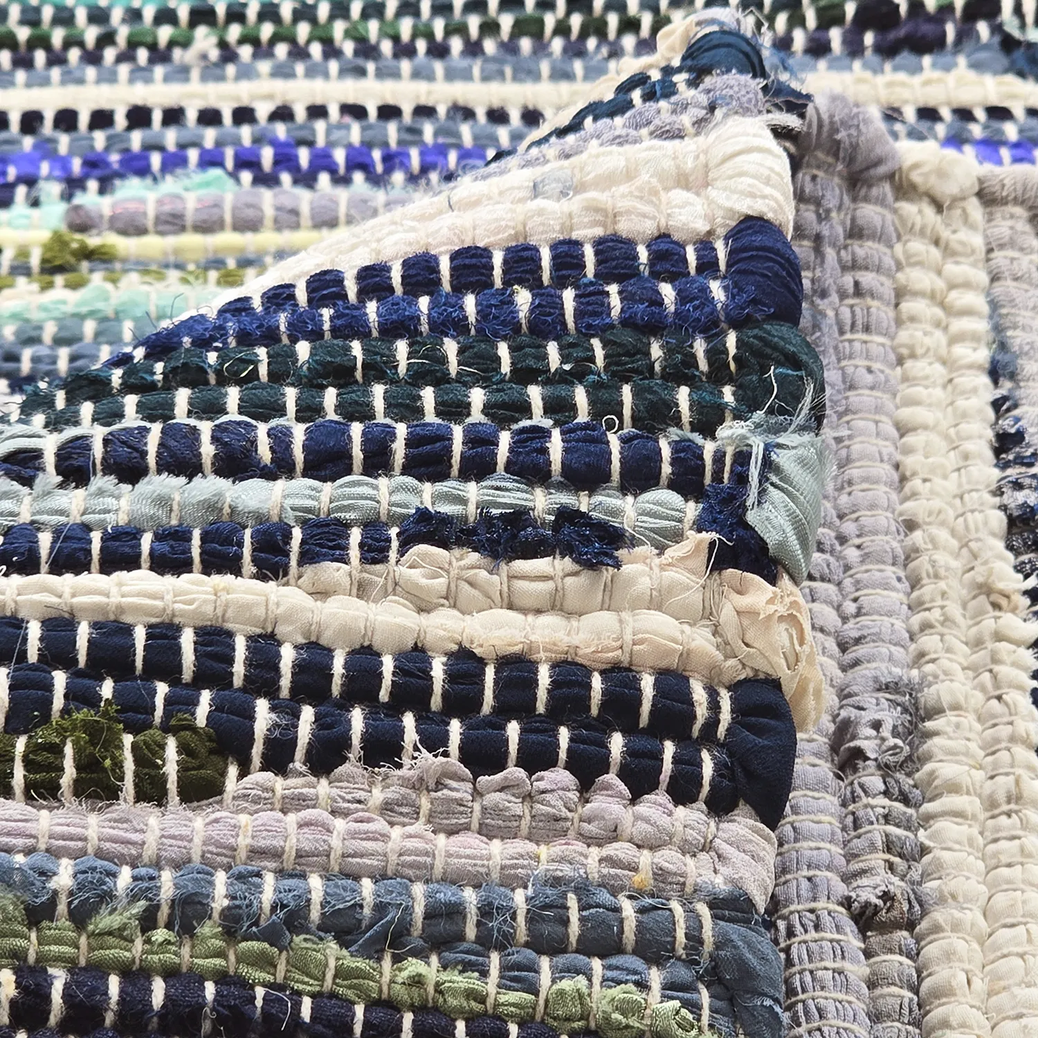 Rag rug - Home (blue/multi)