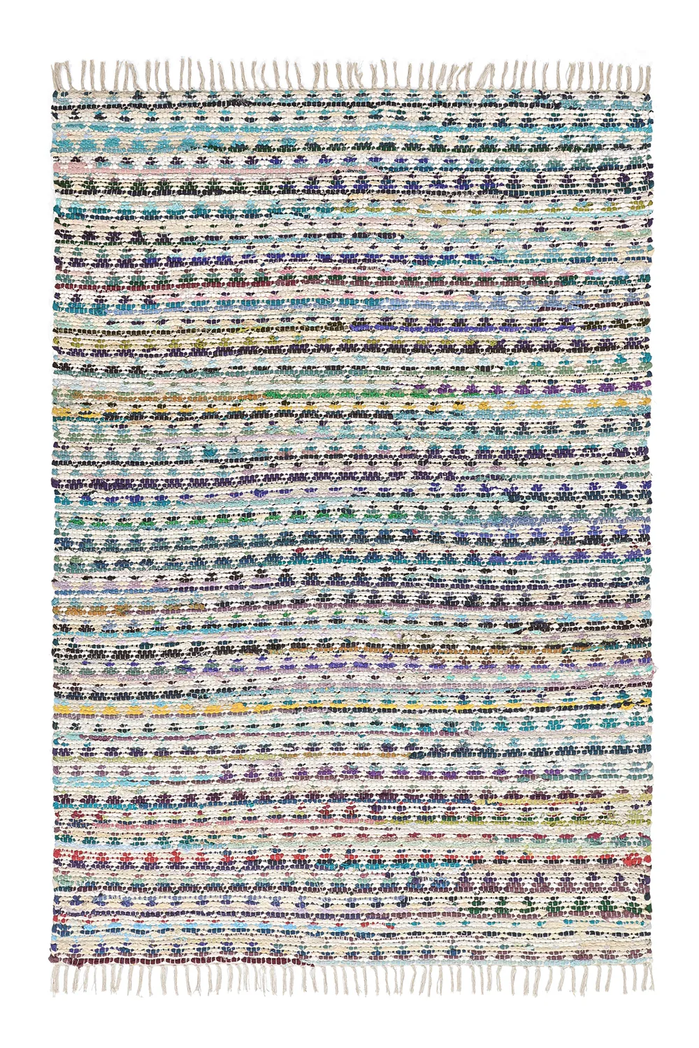 Rag rug - Lindby (blue/multi)