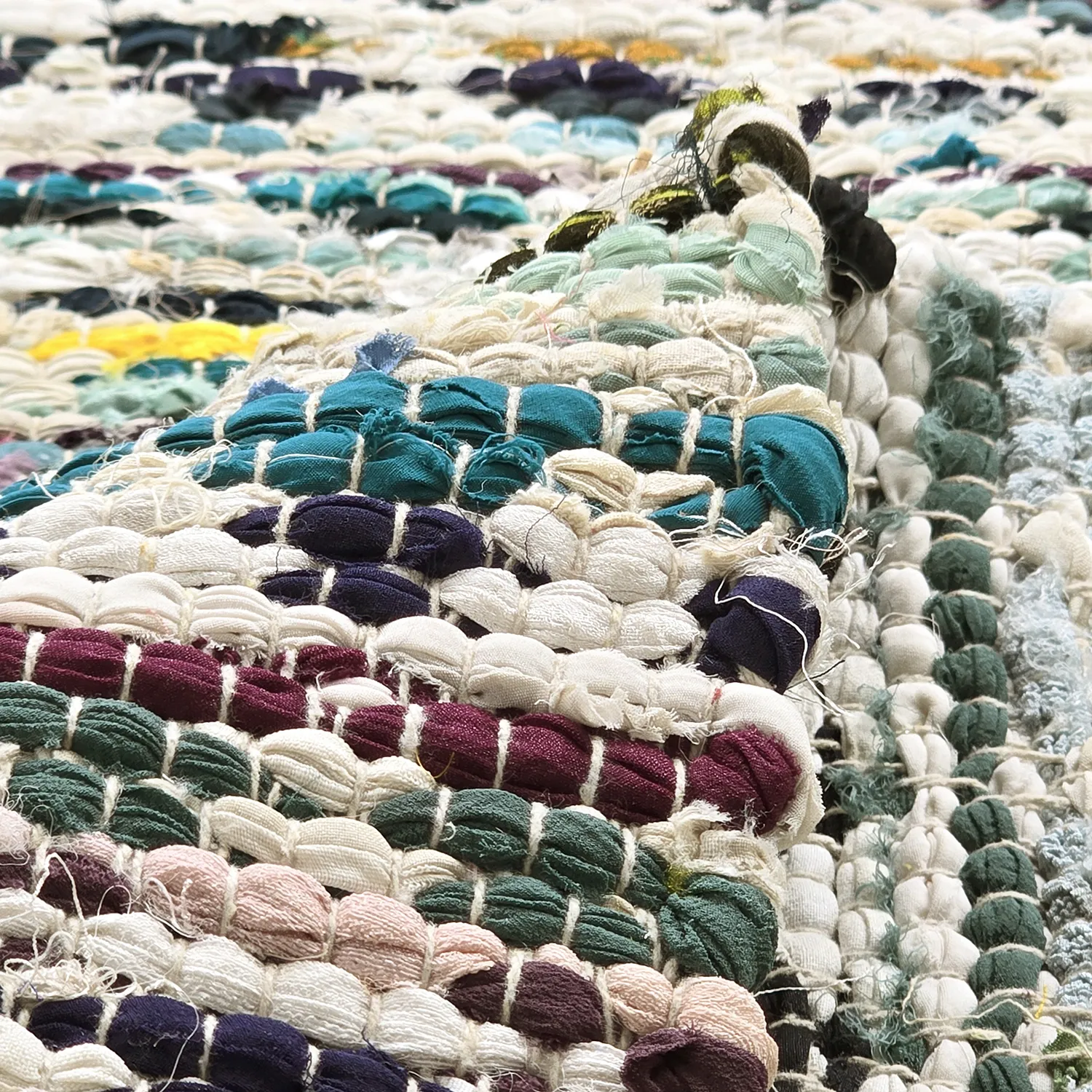 Rag rug - Lindby (blue/multi)