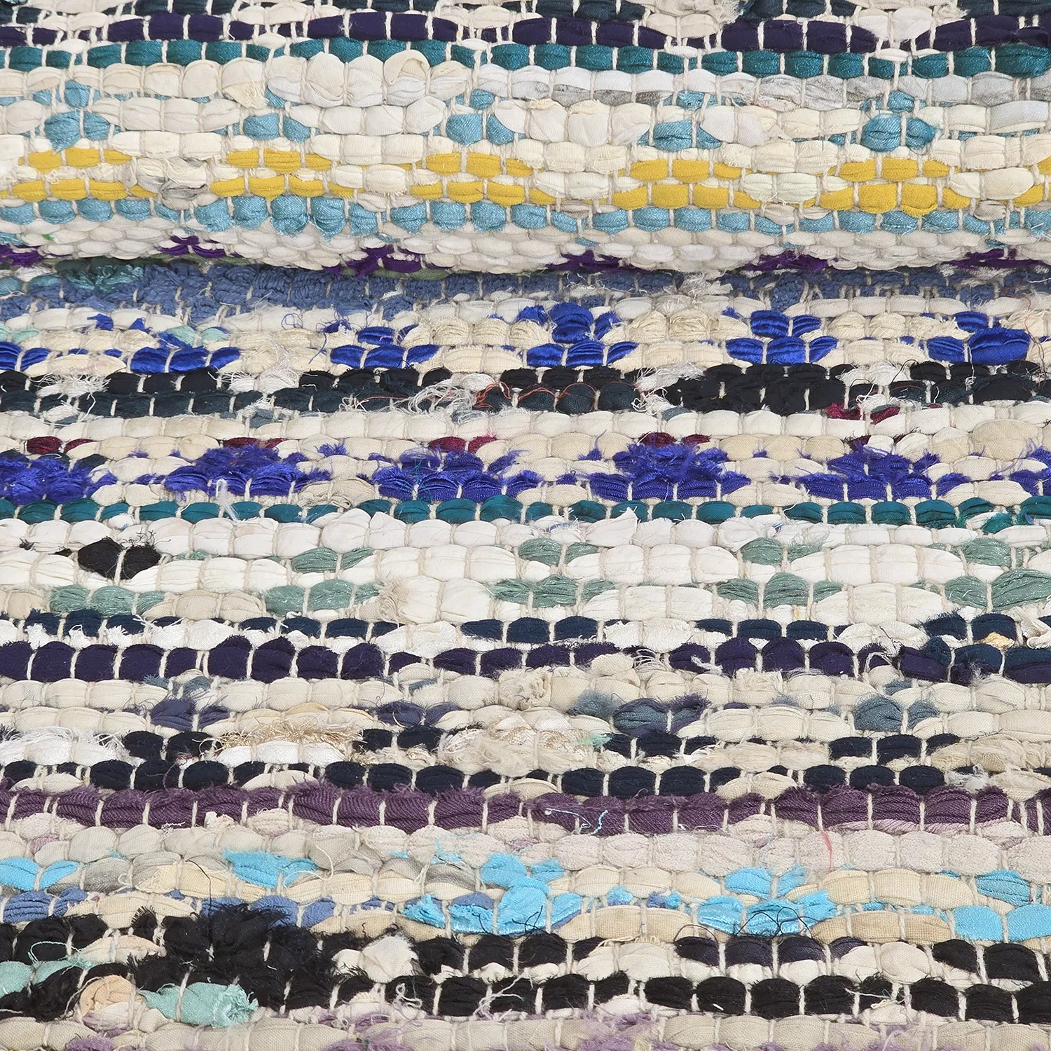 Rag rug - Lindby (blue/multi)
