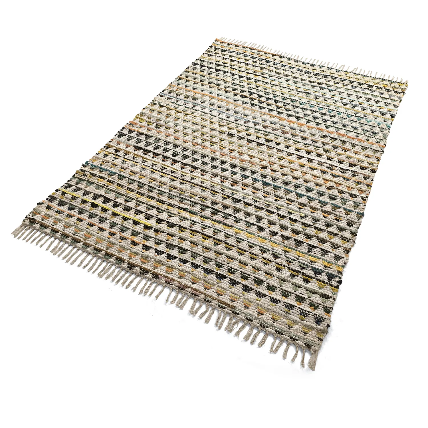 Rag rug - Lindby (yellow/multi)