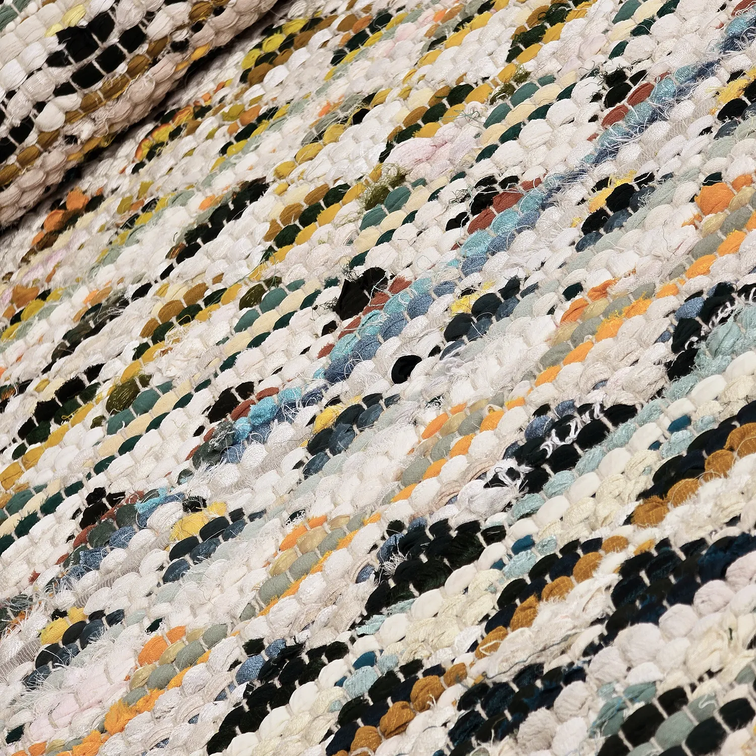 Rag rug - Lindby (yellow/multi)