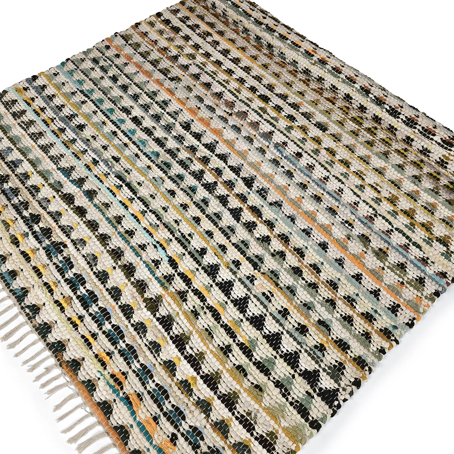 Rag rug - Lindby (yellow/multi)