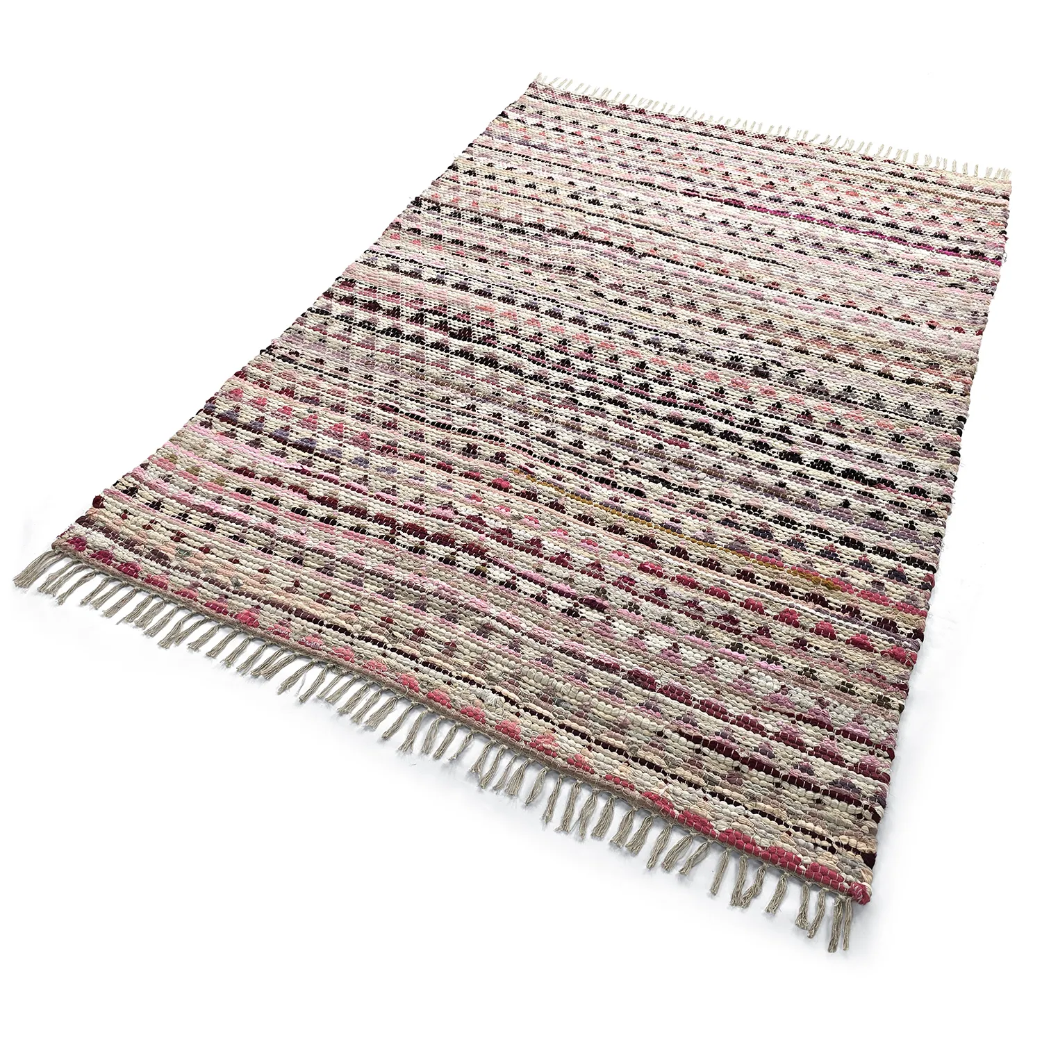 Rag rug - Lindby (pink/multi)