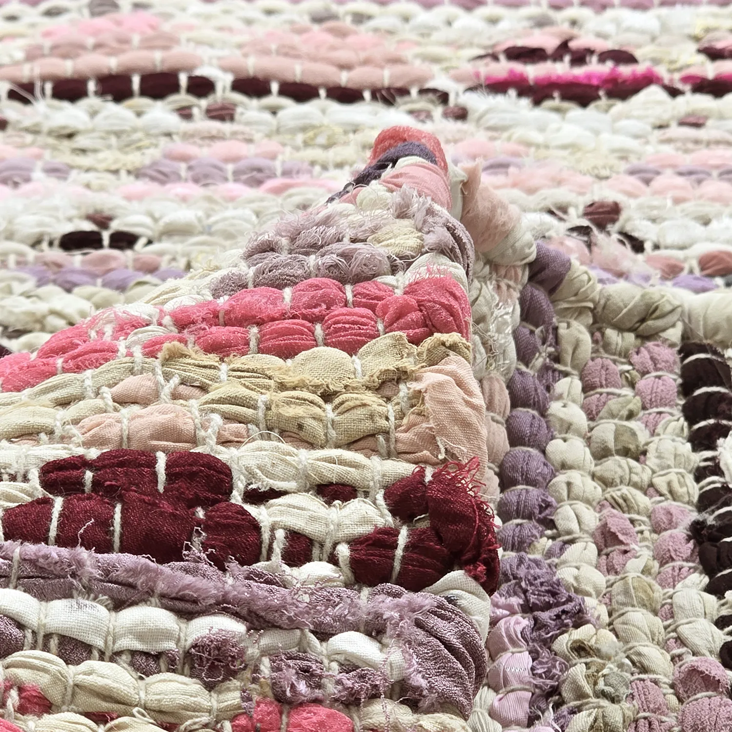 Rag rug - Lindby (pink/multi)
