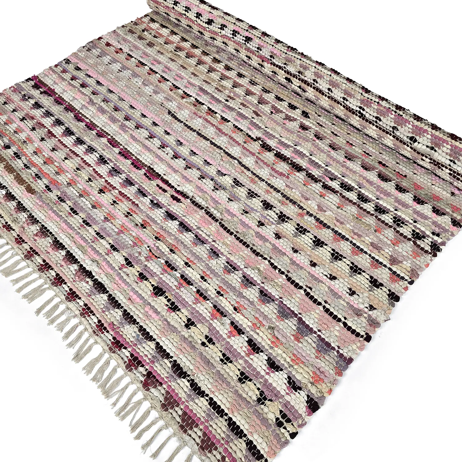 Rag rug - Lindby (pink/multi)