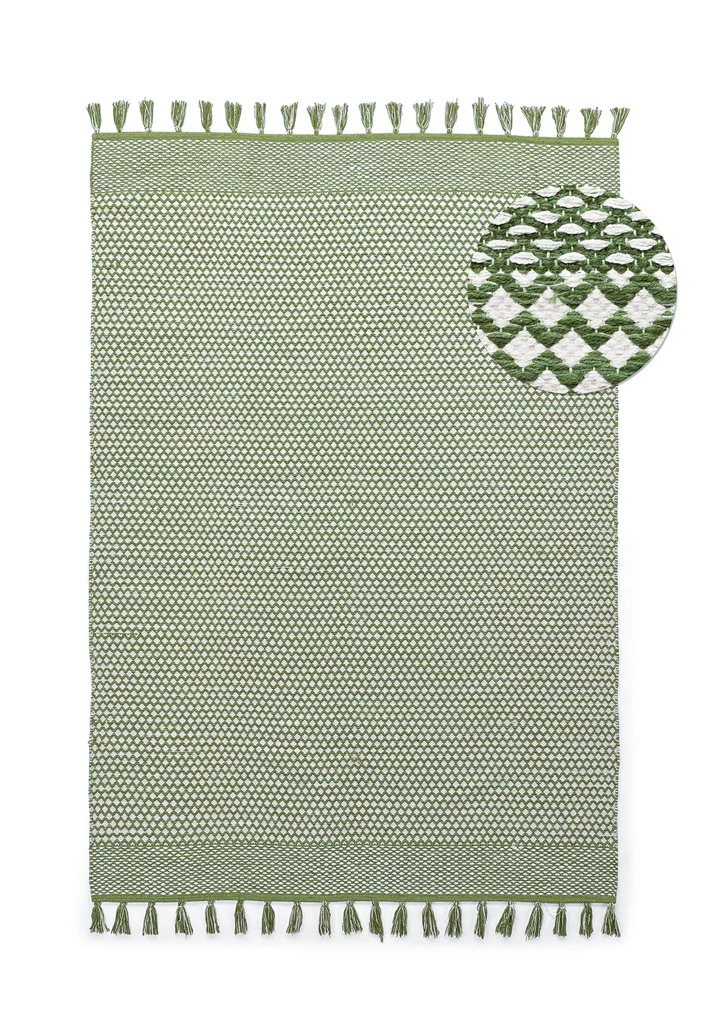 Rag rug - Vinga (green)