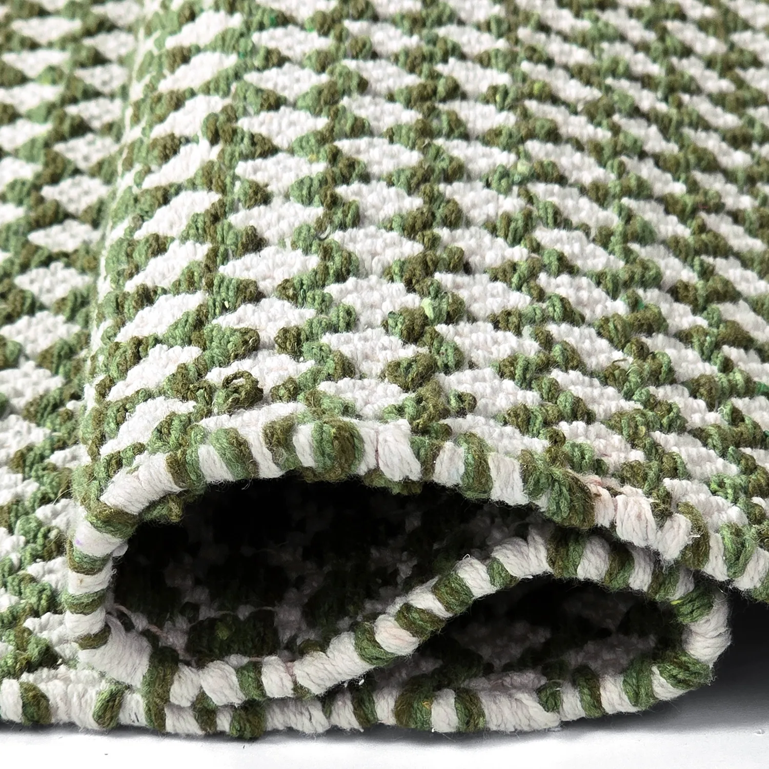 Rag rug - Vinga (green)