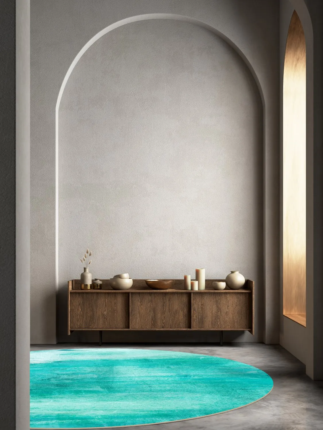Round rug - Jolie (turquoise)