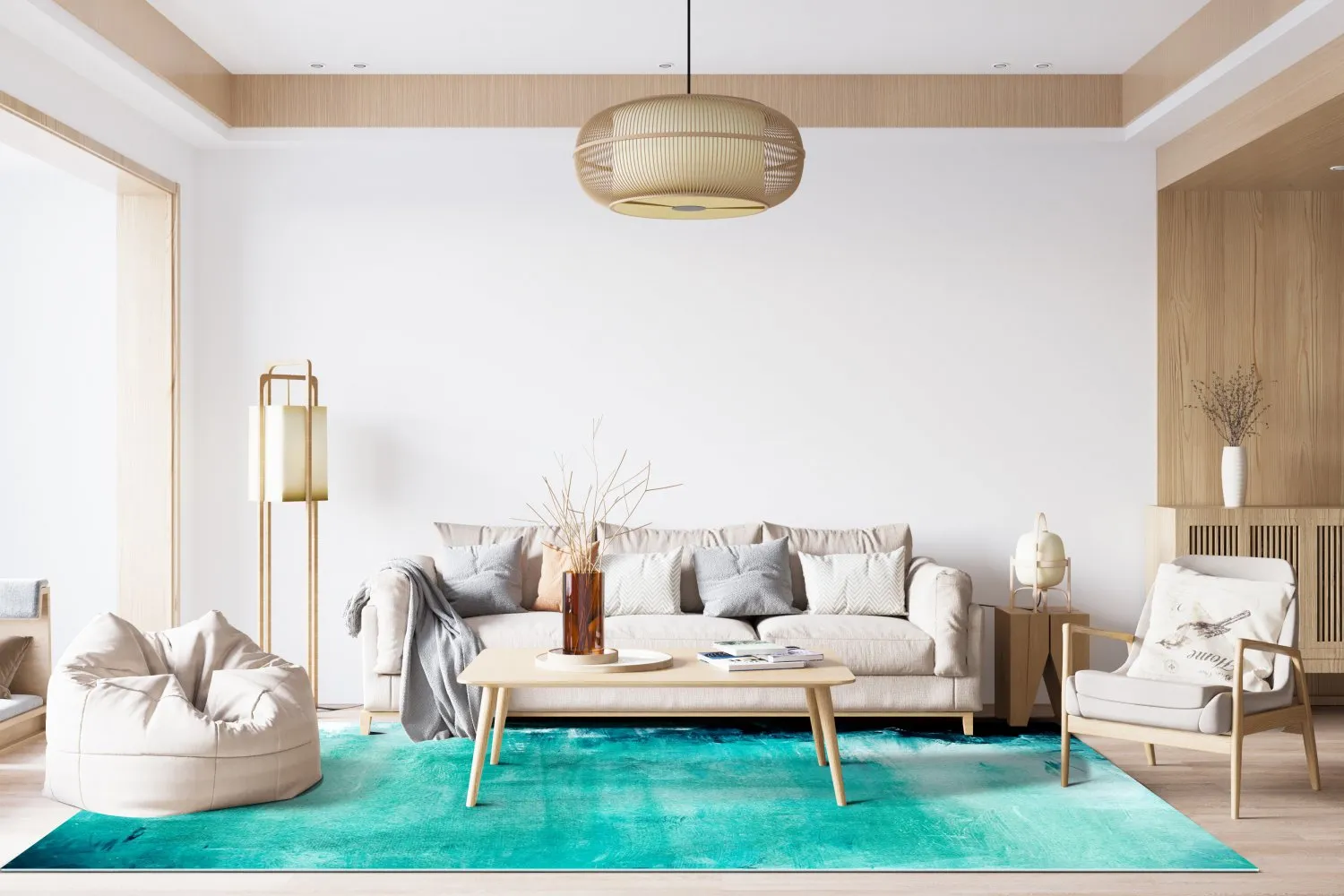 Wilton rug - Jolie (turquoise)