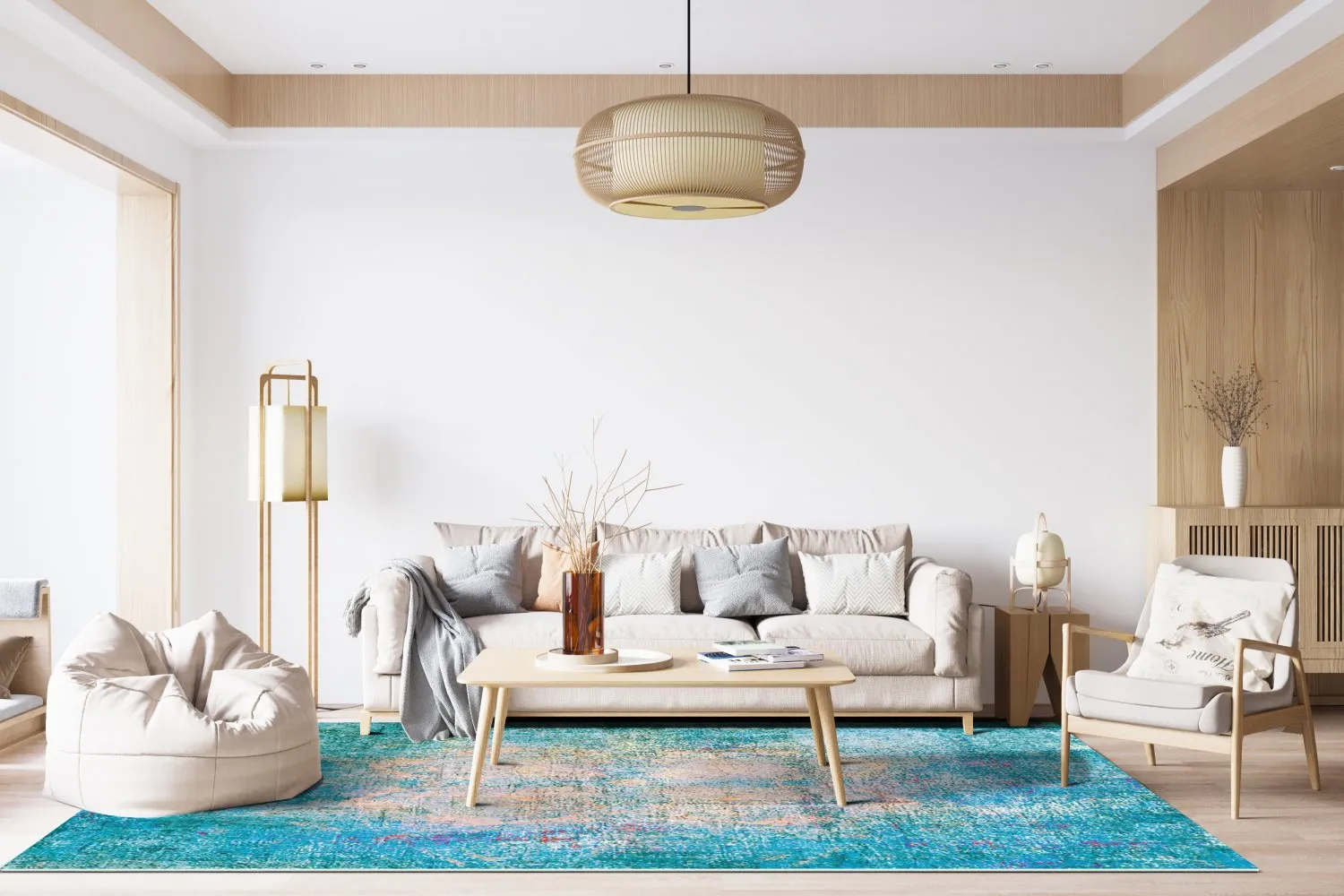 Wilton rug - Jules (turquoise)