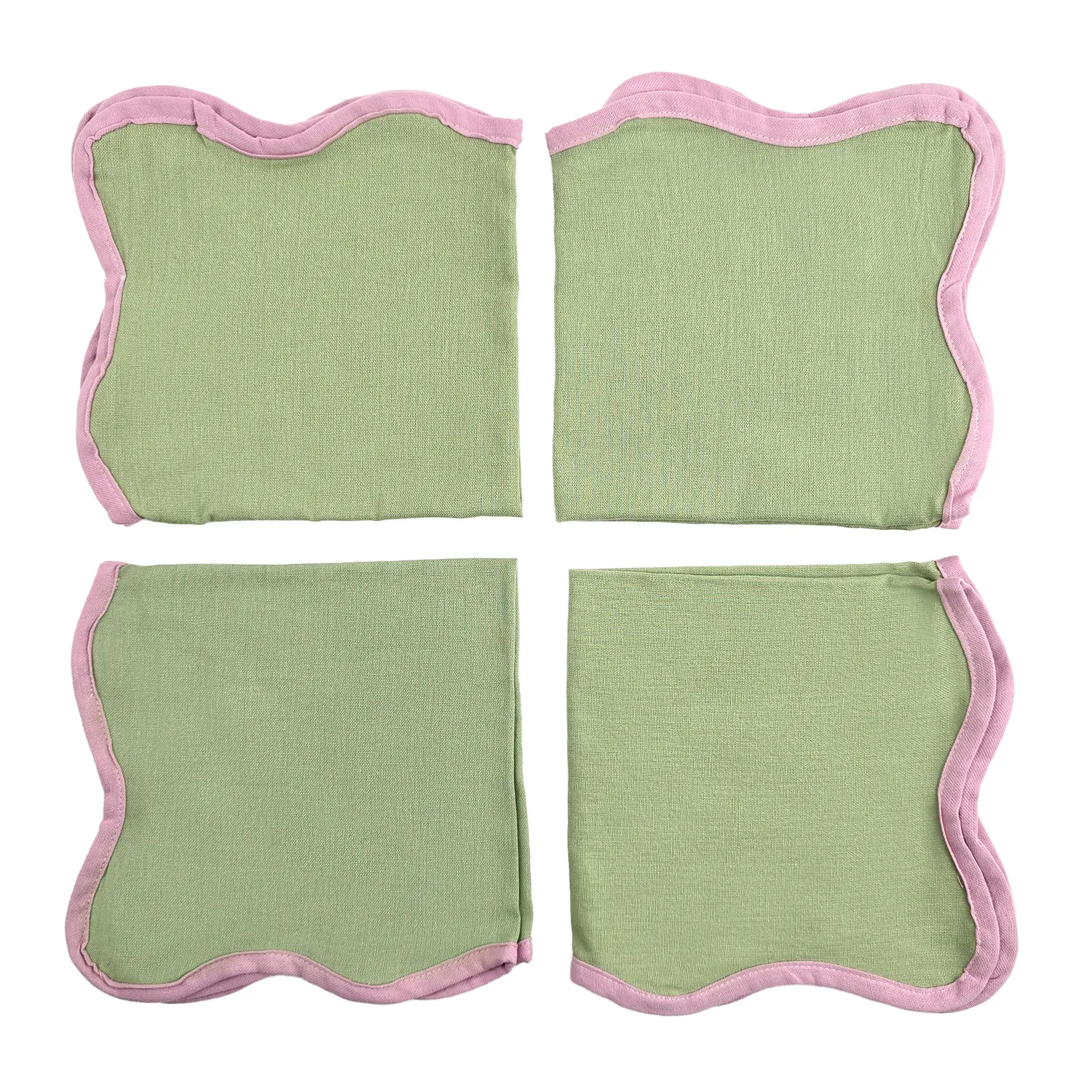 Napkins - 4-pack Cloth napkin Yrsa (green)
