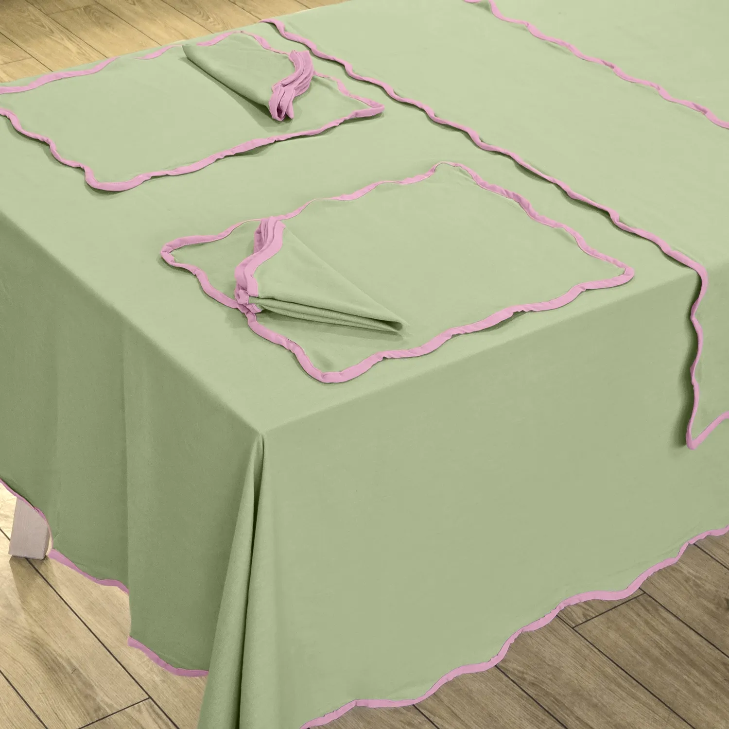 Napkins - 4-pack Cloth napkin Yrsa (green)