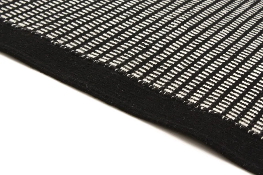 Wool rug - Luxor (black/white)
