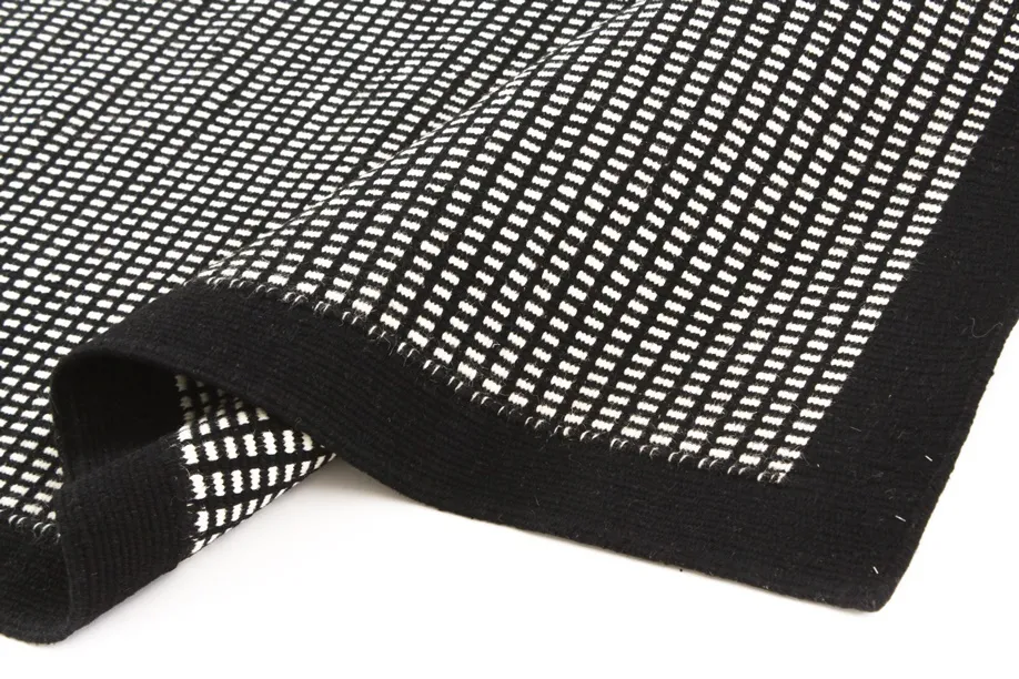 Wool rug - Luxor (black/white)