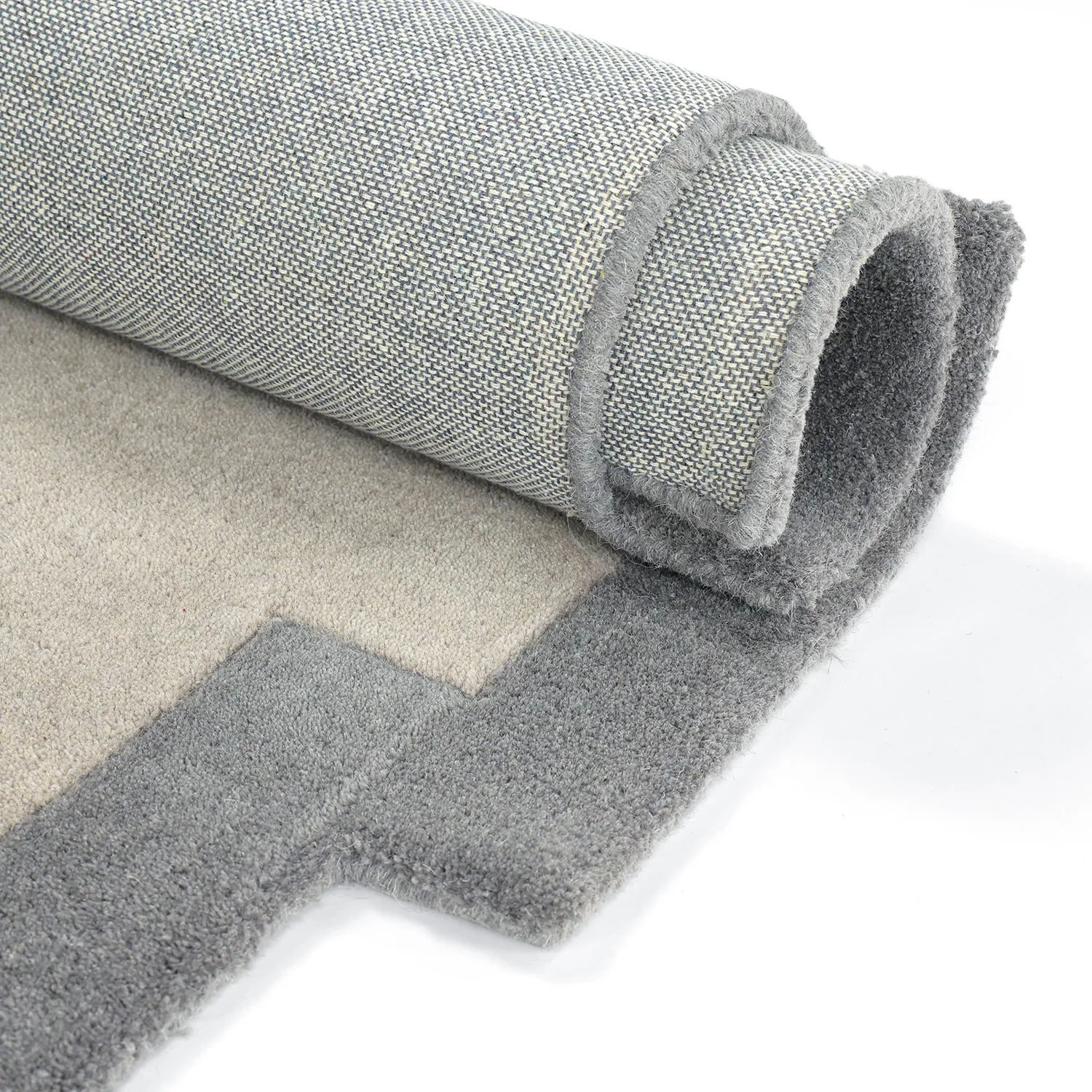 Wool rug - Agra Hand Tufted Wool Premium (grey)