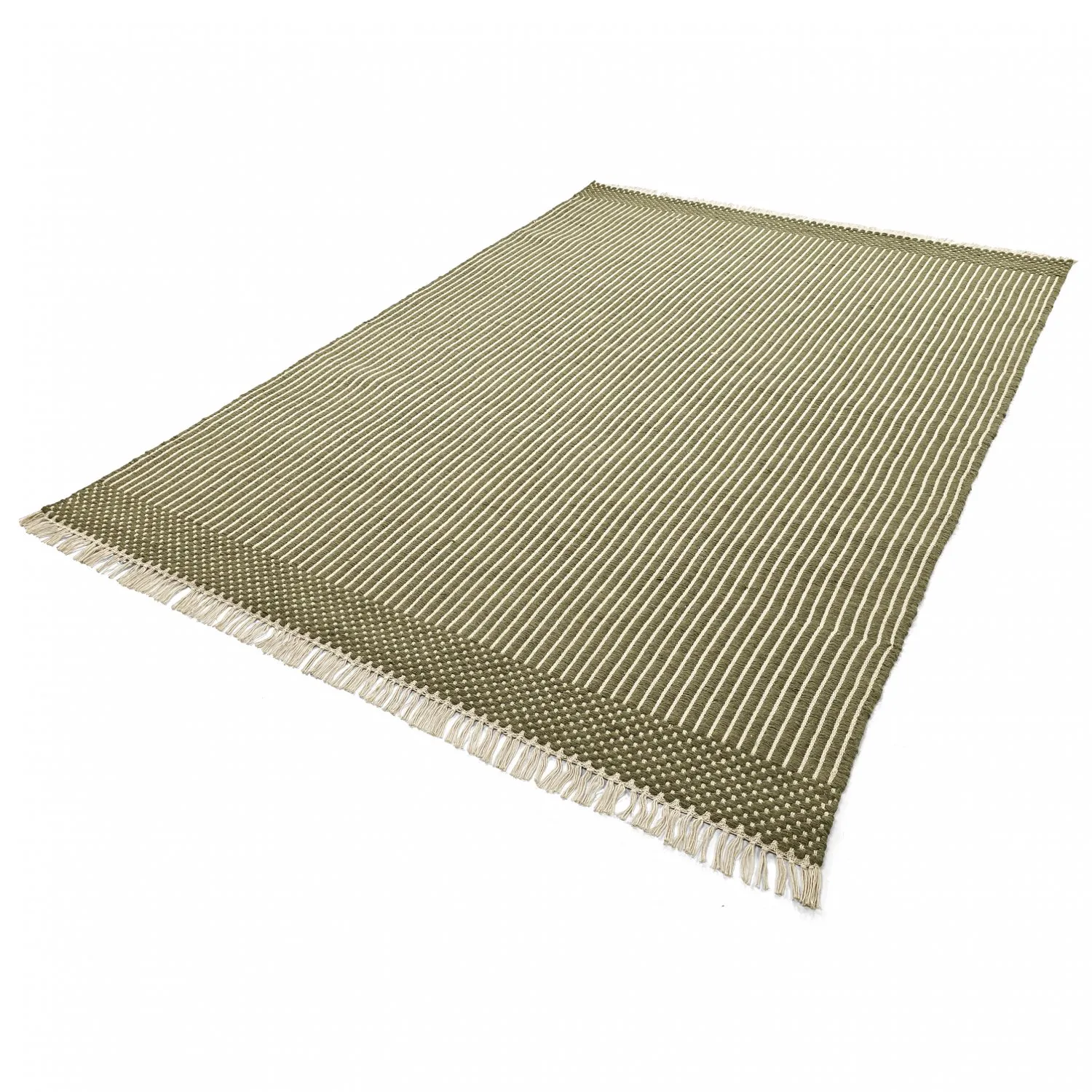 Wool rug - Arbil (green/white)