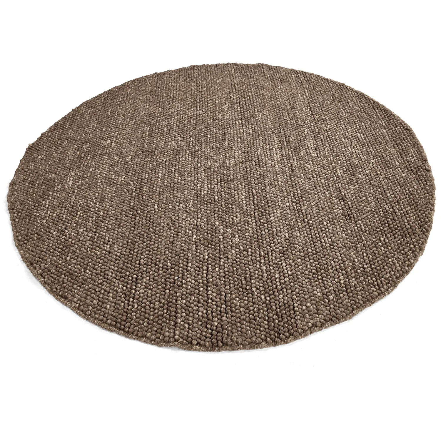 Round rug - Avafors Wool Bubble (brown/beige)