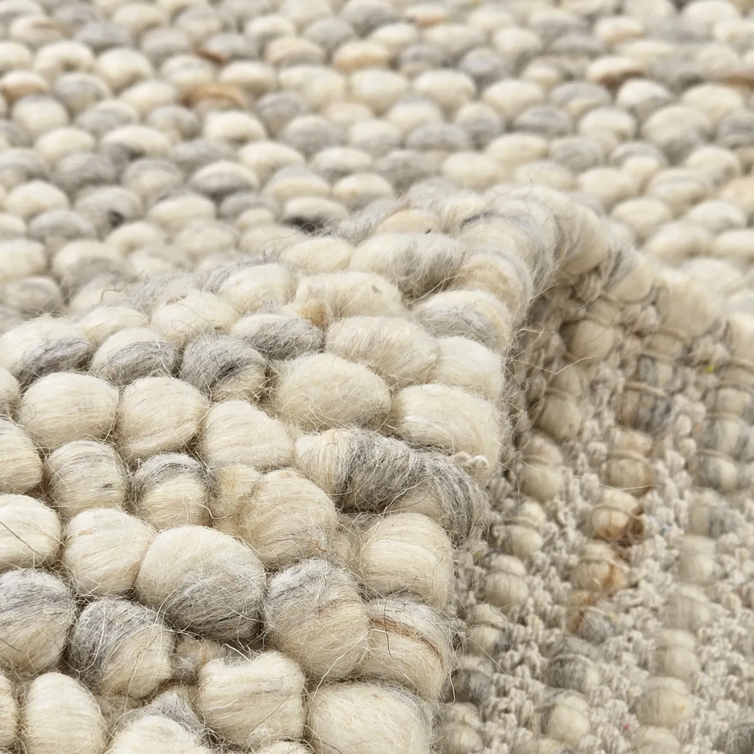 Wool rug - Avafors Wool Bubble (grey/beige)