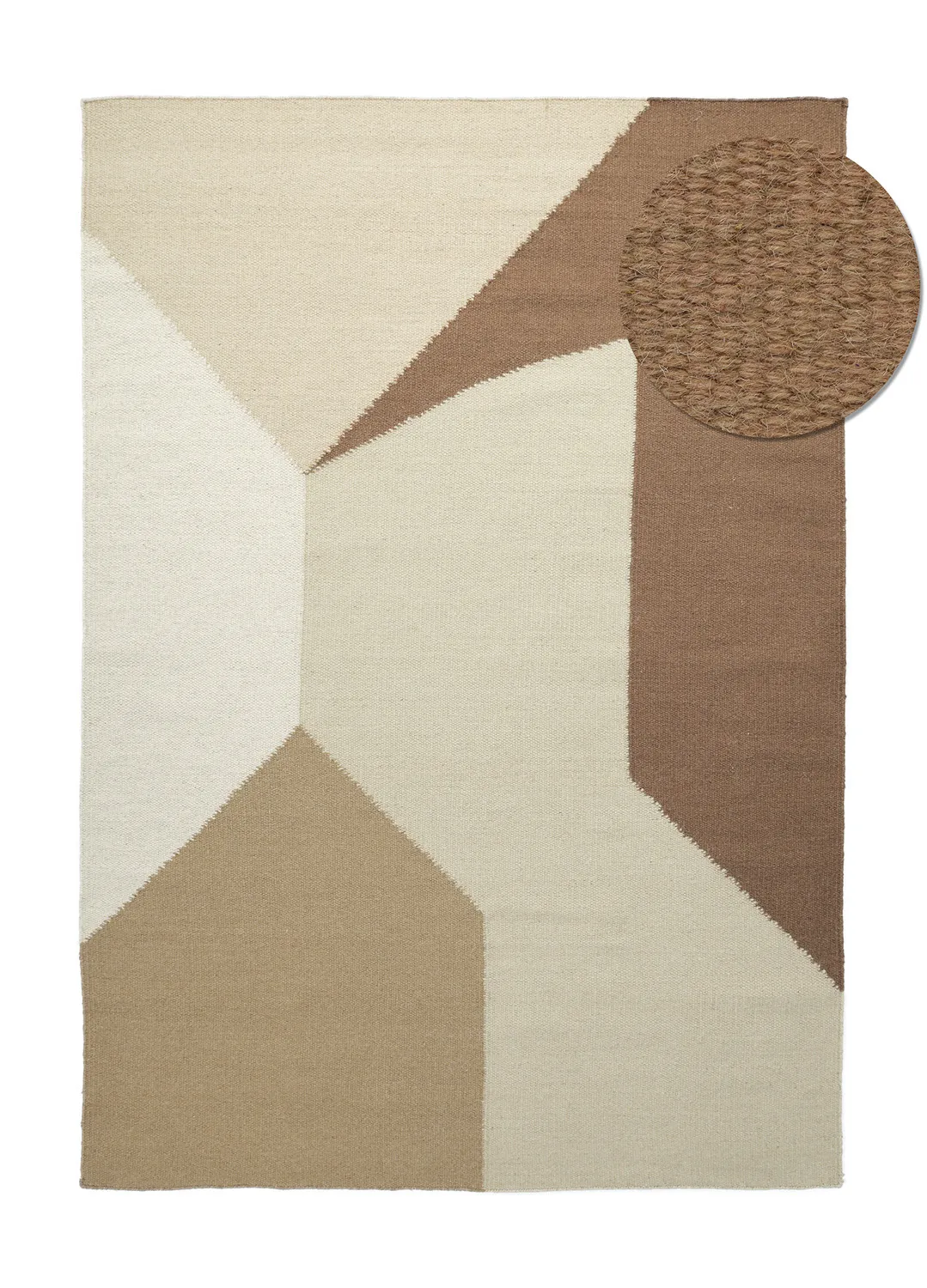 Wool rug - Aveiro (beige/multi)