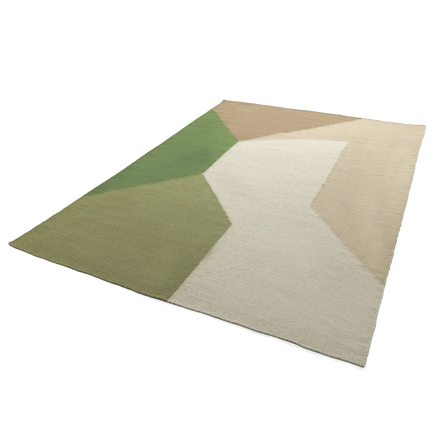 Wool rug - Aveiro (green/multi)