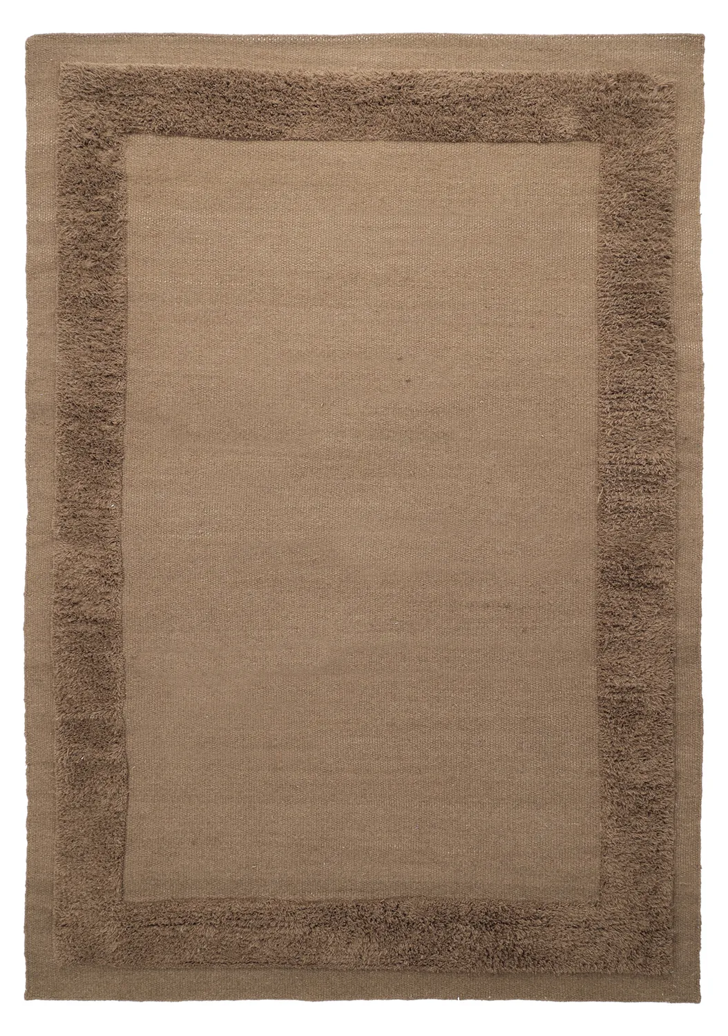 Wool rug - Beja (dark brown)