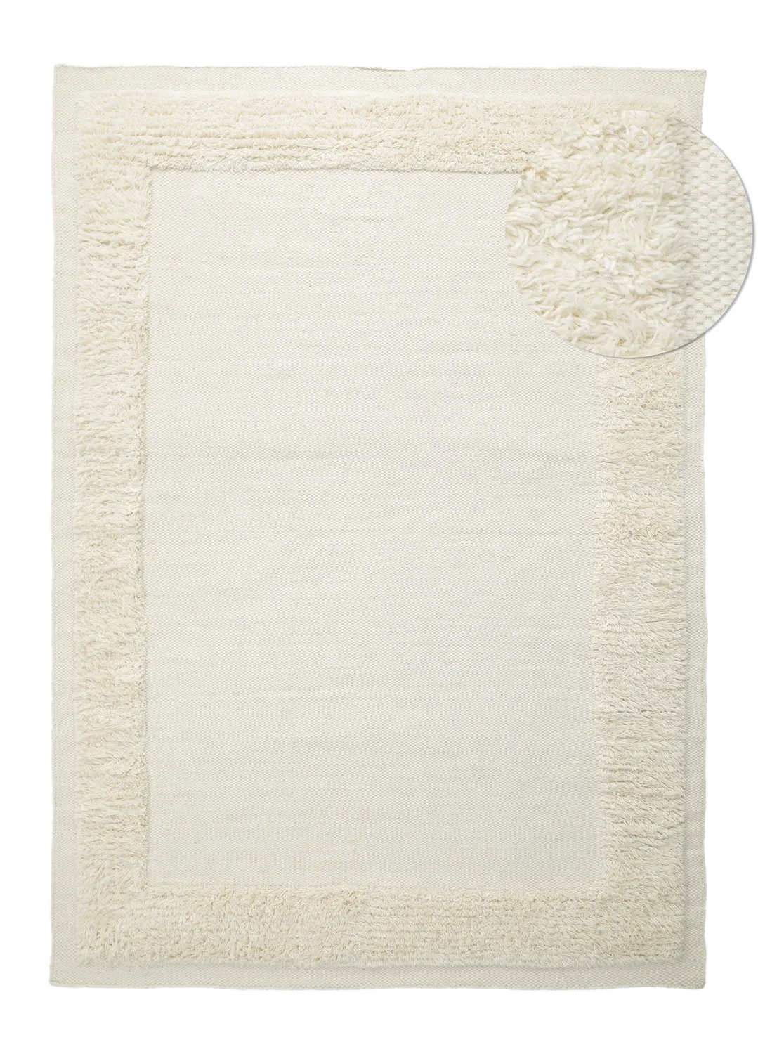Wool rug - Beja (white)