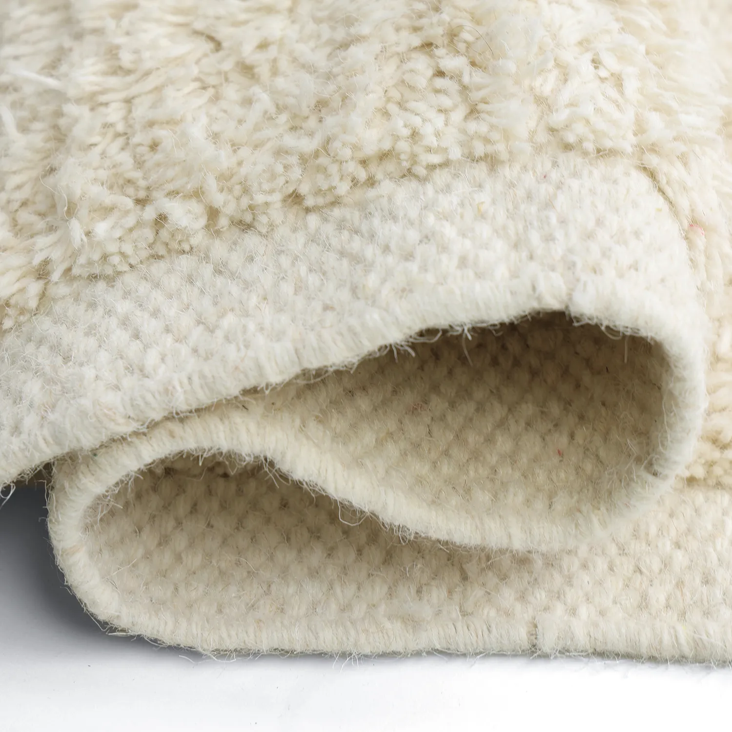 Wool rug - Beja (white)