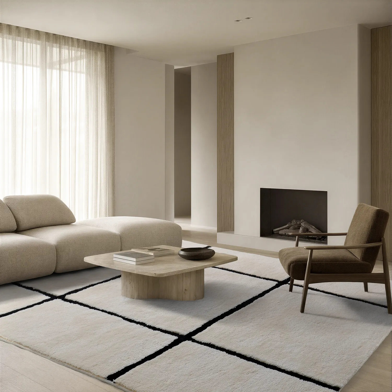 Shaggy rugs - Bitola (cream)