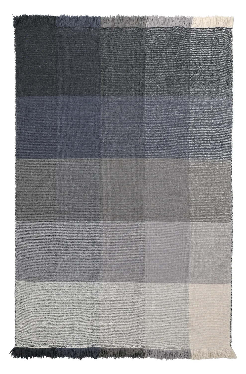 Wool rug - Chaves (blue/gray/white)