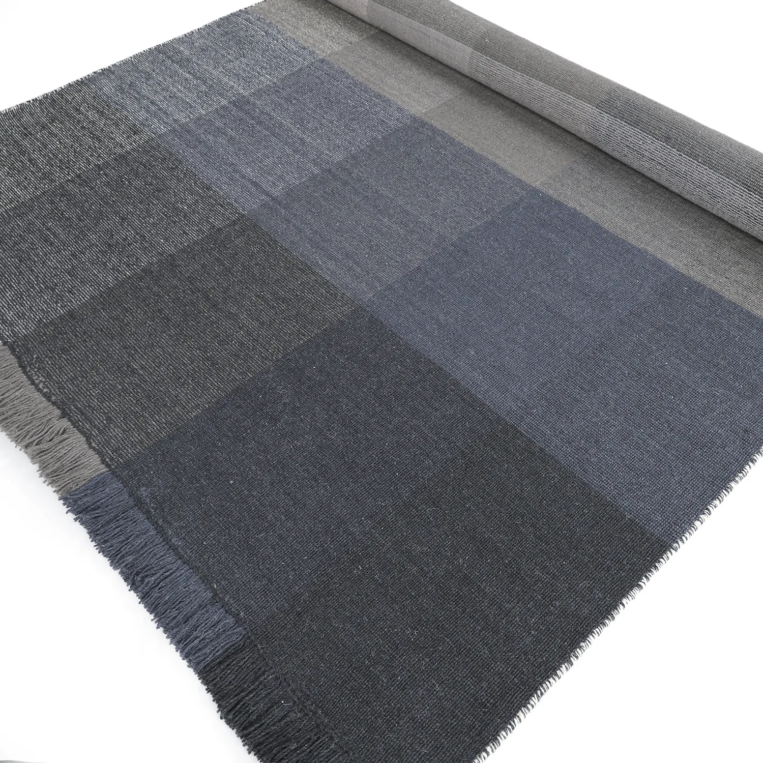 Wool rug - Chaves (blue/gray/white)