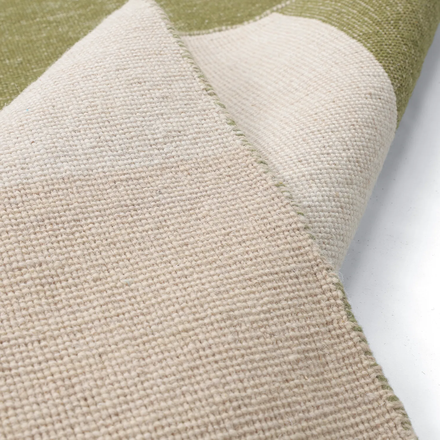 Wool rug - Chaves (green/beige)