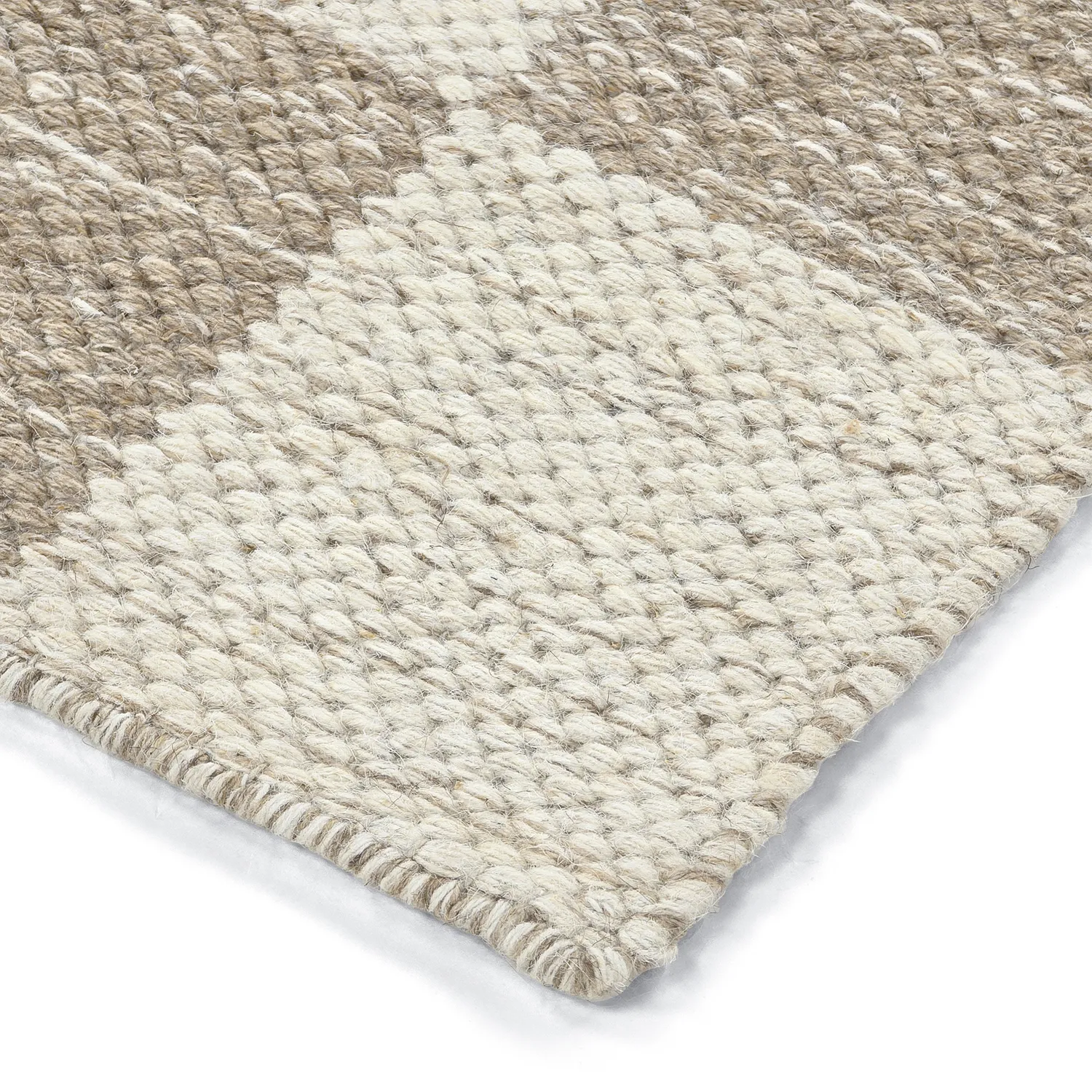 Wool rug - Dundee (beige/white)