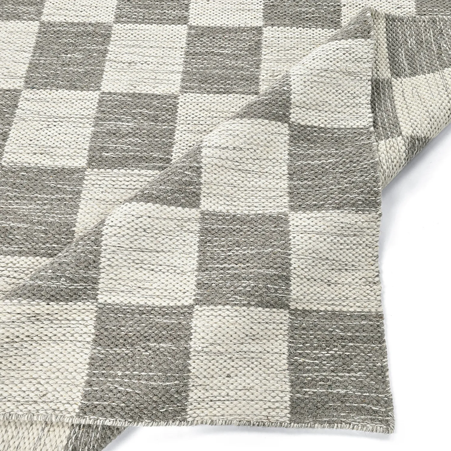 Wool rug - Dundee (grey/white)