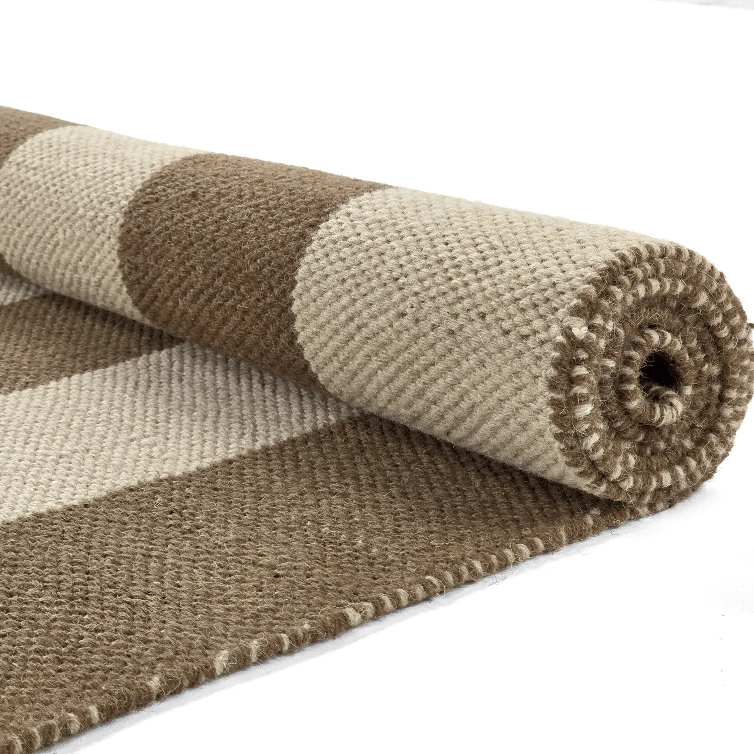 Wool rug - Garine (brown/beige)
